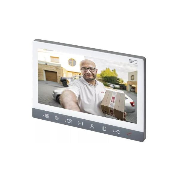 ARDEBO.de EMOS 3010003015 Monitor zur Video-Türsprechanlage EM-10AHD 7" LCD, silber