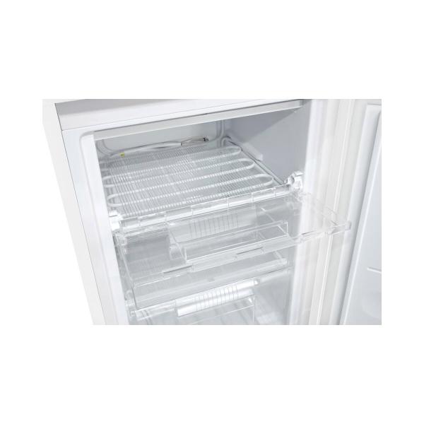 Exquisit GS111-040E weiß Stand Gefrierschrank, 55 cm breit, 85 L, 1 Fach Klapptür und 2 Fächer mit Schublade, weiß