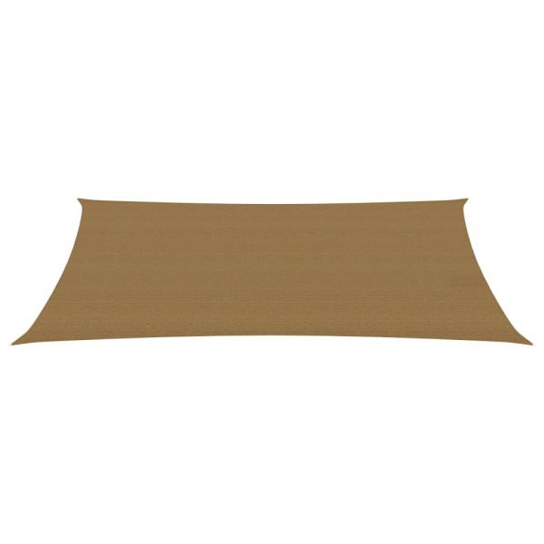 Sonnensegel 160 g/m² Taupe 2x5 m HDPE 