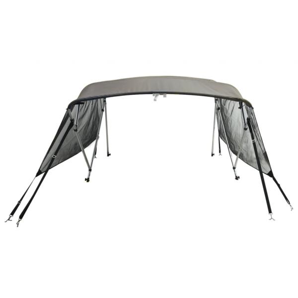 4-Bow Bimini-Top mit Mesh-Seitenteilen 243x(200-213)x137 cm