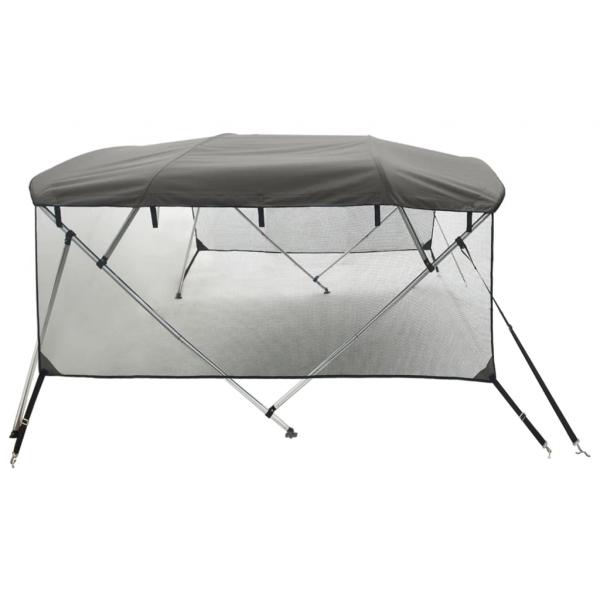 4-Bow Bimini-Top mit Mesh-Seitenteilen 243x(200-213)x137 cm