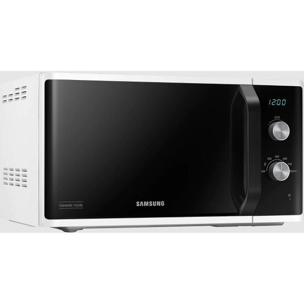 Samsung MS23K3614AW/EG Stand Mikrowelle, 800 W, 23 L, 6 Leistungsstufen, 24 Automatikprogramme, Garzeittimer, weiß