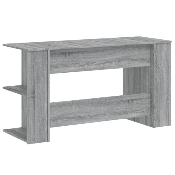 Schreibtisch Grau Sonoma 140x50x75 cm Holzwerkstoff