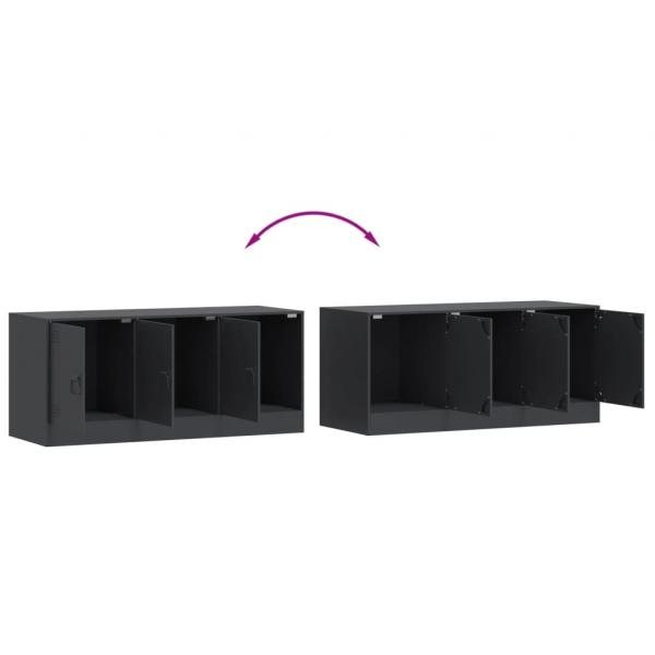 TV-Schrank Anthrazit 99x39x44 cm Stahl 