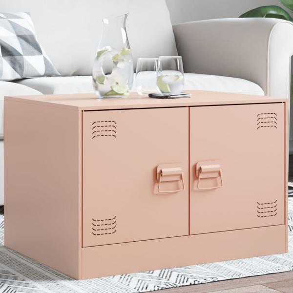 ARDEBO.de - Couchtisch Rosa 67x50x44 cm Stahl