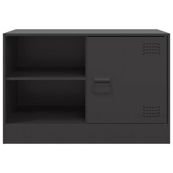 TV-Schrank Schwarz 67x39x44 cm Stahl