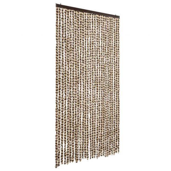 Fliegenvorhang Beige und Braun 118x220 cm Chenille