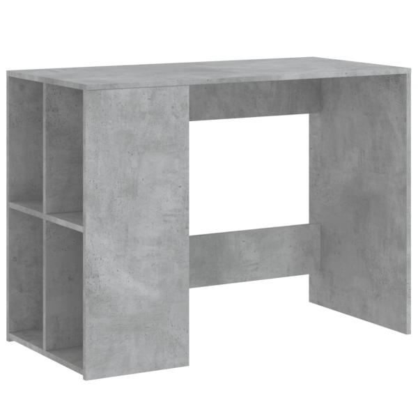 ARDEBO.de - Schreibtisch Betongrau 102x50x75 cm Holzwerkstoff