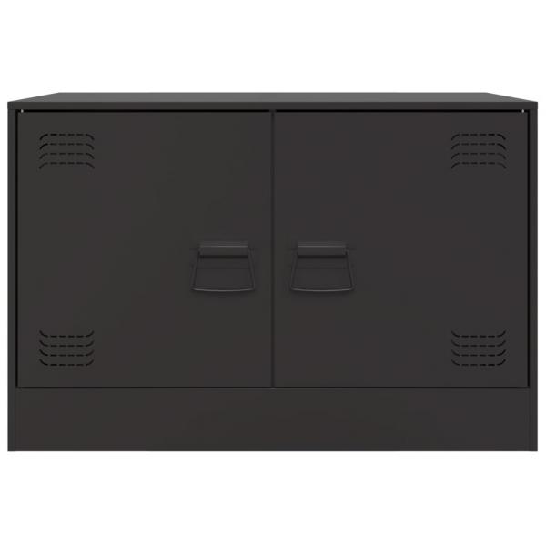 TV-Schrank Schwarz 67x39x44 cm Stahl