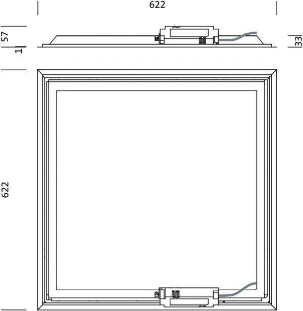 Siteco Apollon 41 Office-Leuchte LED, 3700lm, 35W, 4000K, Aluminium, verkehrsweiß (51MH11W72422)