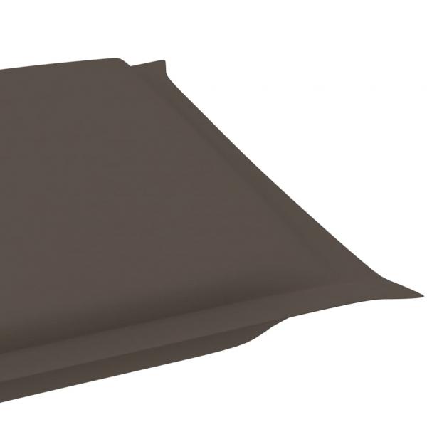 Sonnenliegen-Auflage Taupe 186x58x3 cm Oxford-Gewebe