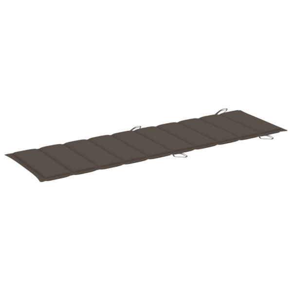 Sonnenliegen-Auflage Taupe 186x58x3 cm Oxford-Gewebe