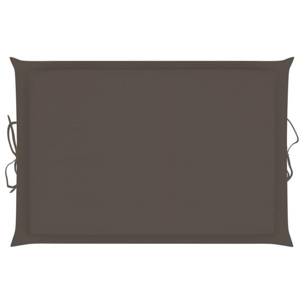 Sonnenliegen-Auflage Taupe 186x58x3 cm Oxford-Gewebe