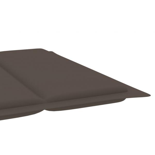 Sonnenliegen-Auflage Taupe 186x58x3 cm Oxford-Gewebe