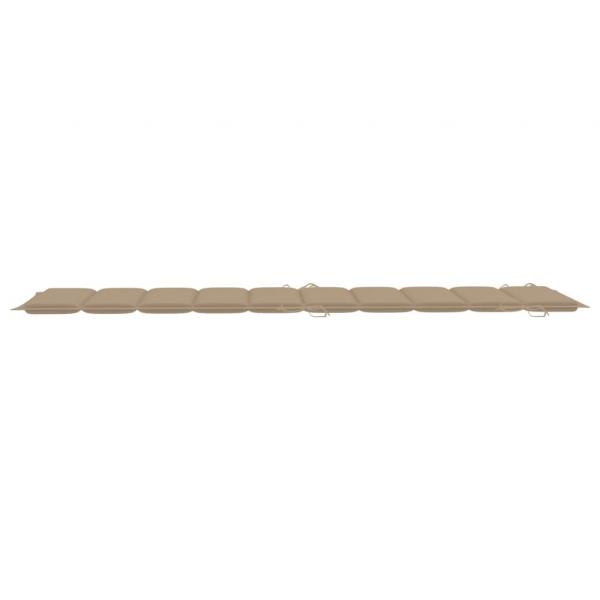 Sonnenliegen-Auflage Beige 186x58x3 cm Oxford-Gewebe