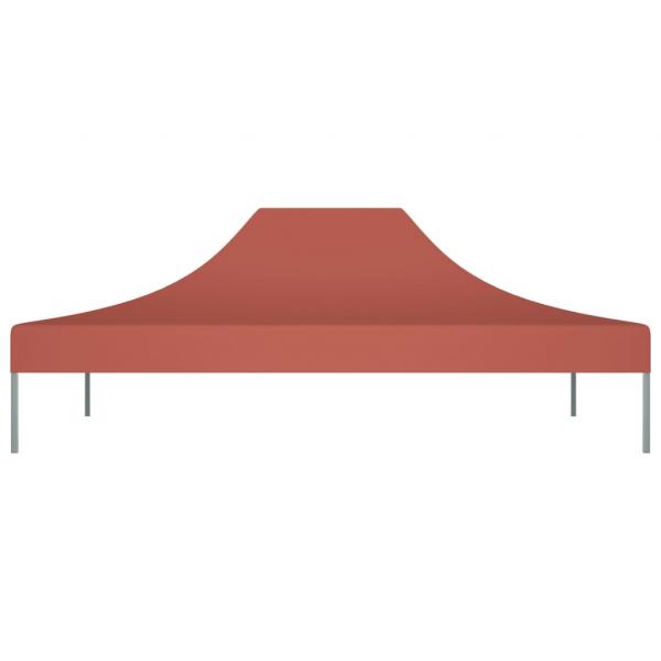 Partyzelt-Dach 4,5x3 m Terrakotta-Rot 270 g/m²