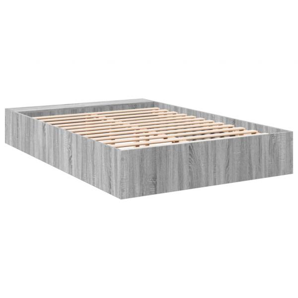 Bettgestell Grau Sonoma 120x190 cm Holzwerkstoff