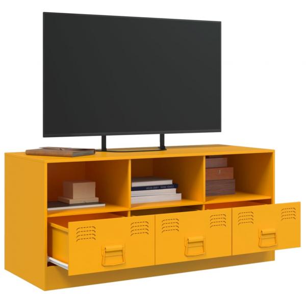 TV-Schrank Senfgelb 99x39x44 cm Stahl