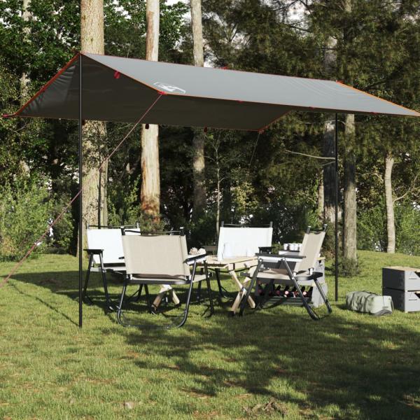 ARDEBO.de - Tarp Grau und Orange 400x294 cm Wasserdicht