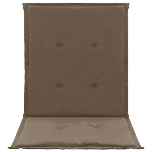 Gartenstuhlauflagen für Niedriglehner 4 Stk. Taupe 100x50x3 cm