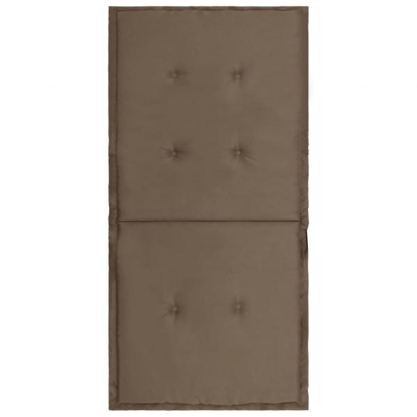 Gartenstuhlauflagen für Niedriglehner 4 Stk. Taupe 100x50x3 cm