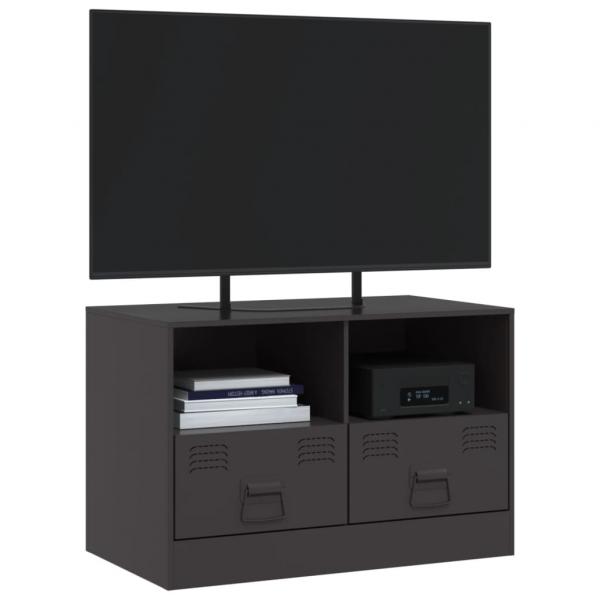 TV-Schrank Schwarz 67x39x44 cm Stahl