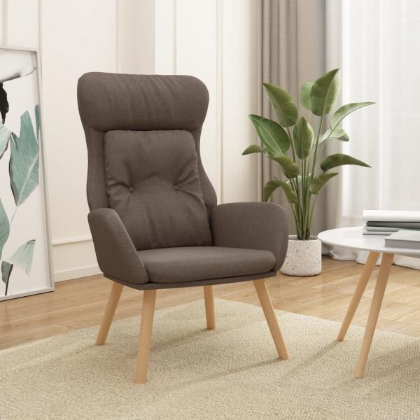 ARDEBO.de - Relaxsessel Taupe Stoff