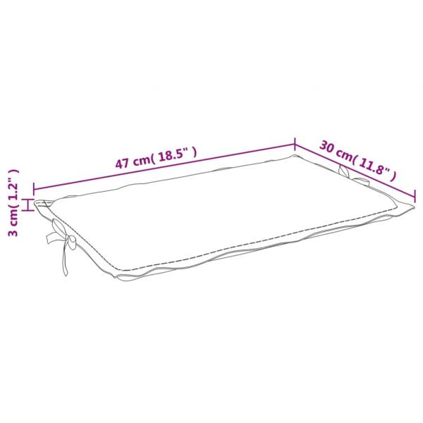 Sonnenliegen-Auflage Melange Dunkelgrau 186x58x3 cm Stoff