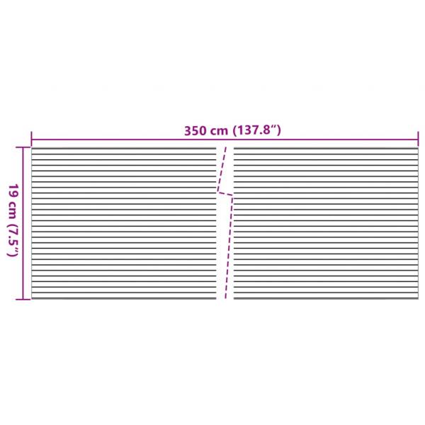 Sichtschutzstreifen Steinoptik Grau 35x0,19 m PVC