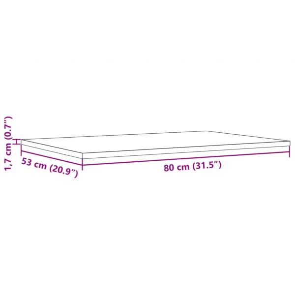 Tischplatten 3 Stk. 80x53x1,7 cm Rechteckig Massivholz Kiefer