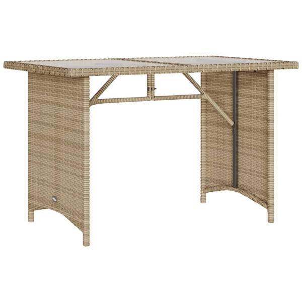 6-tlg. Garten-Sofagarnitur mit Kissen Beige Poly Rattan