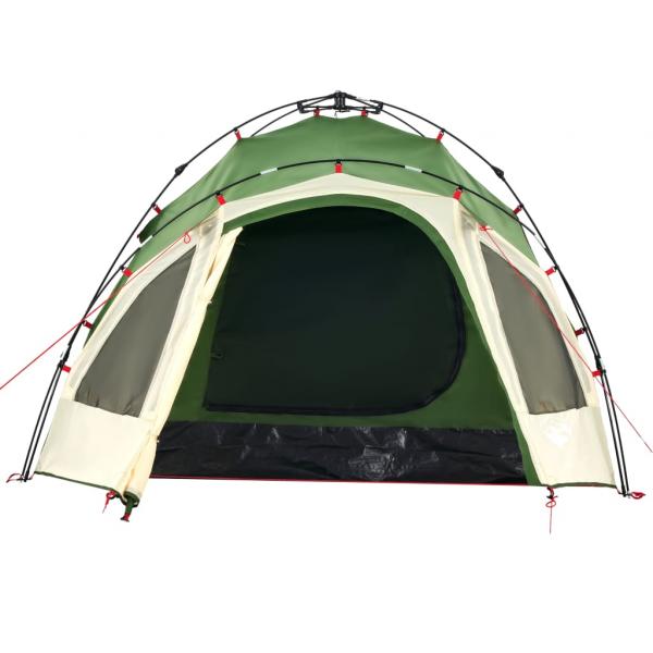 Kuppel-Campingzelt 3 Personen Grün Quick Release