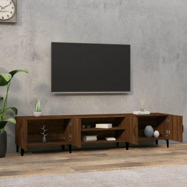 TV-Schrank Braun Eichen-Optik 180x31,5x40 cm Holzwerkstoff