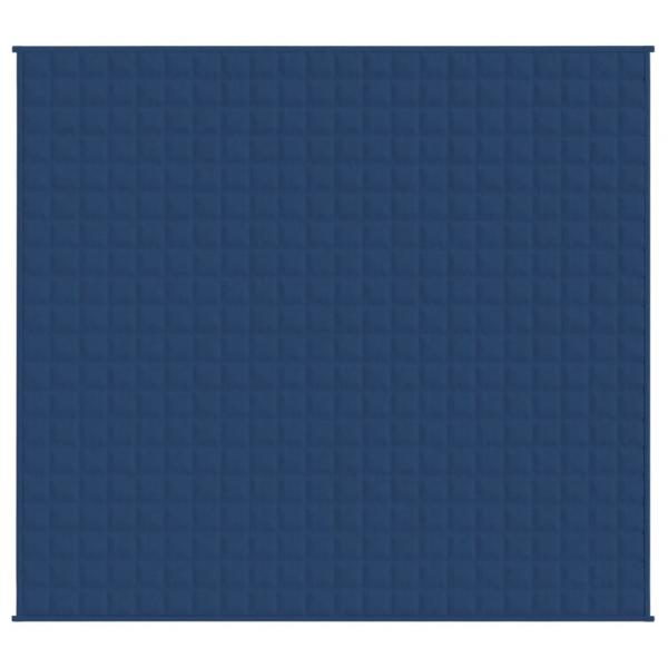 Gewichtsdecke Blau 220x235 cm 15 kg Stoff