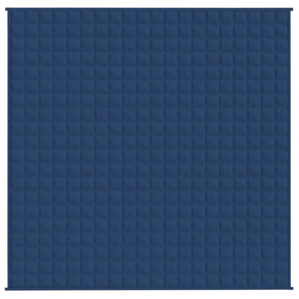 Gewichtsdecke Blau 200x200 cm 13 kg Stoff