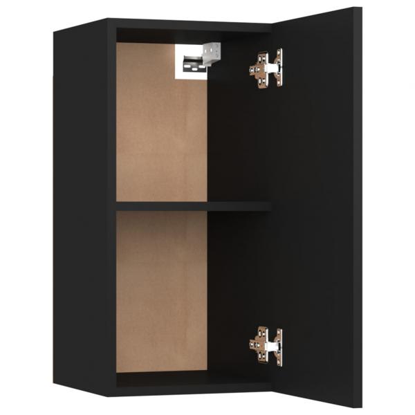 7-tlg. TV-Schrank-Set Schwarz Holzwerkstoff