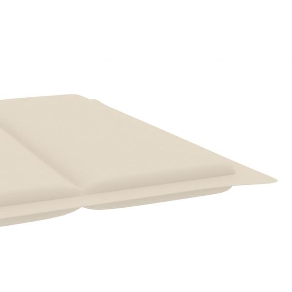 Sonnenliegen-Auflage Creme 186x58x3 cm Oxford-Gewebe