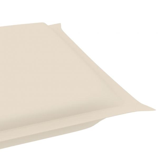 Sonnenliegen-Auflage Creme 186x58x3 cm Oxford-Gewebe