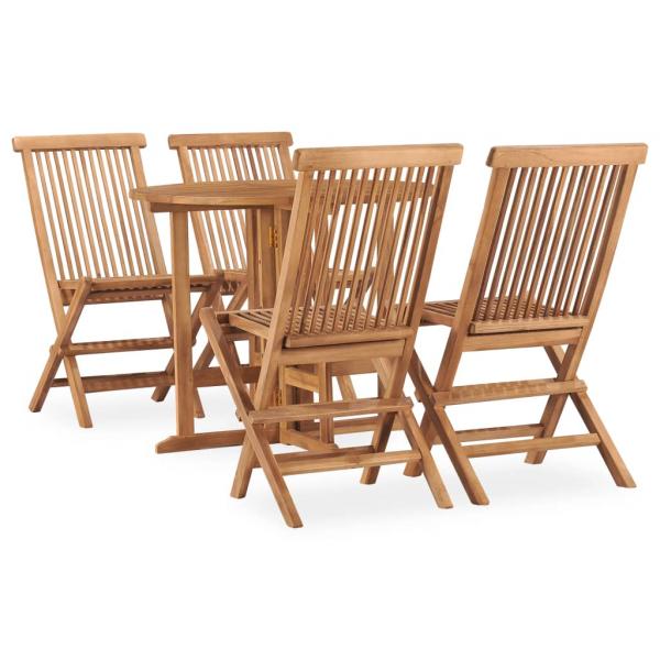 ARDEBO.de - 5-tlg. Garten-Essgruppe Klappbar Massivholz Teak