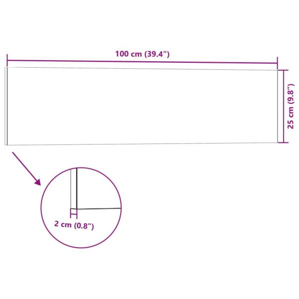 3D-Wandpaneele 14 Stk. Hellgrau 100x25 cm EPS