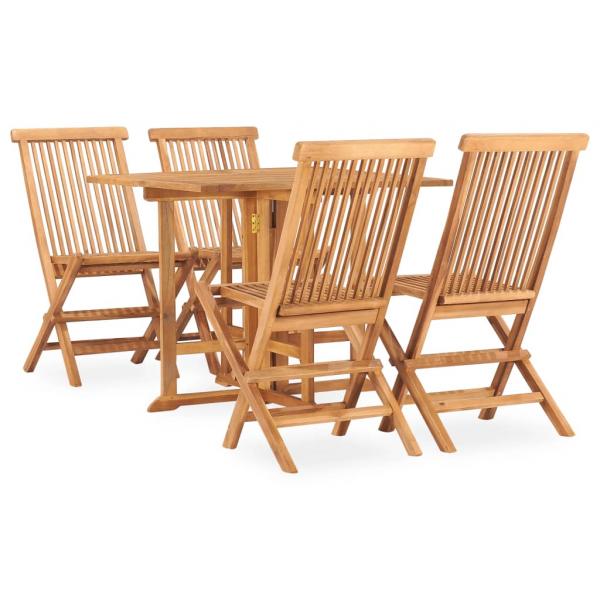 ARDEBO.de - 5-tlg. Garten-Essgruppe Klappbar Massivholz Teak