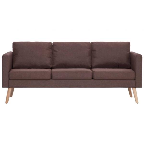 3-Sitzer-Sofa Stoff Braun