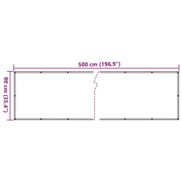 Garten-Sichtschutz Steinoptik 500x90 cm PVC