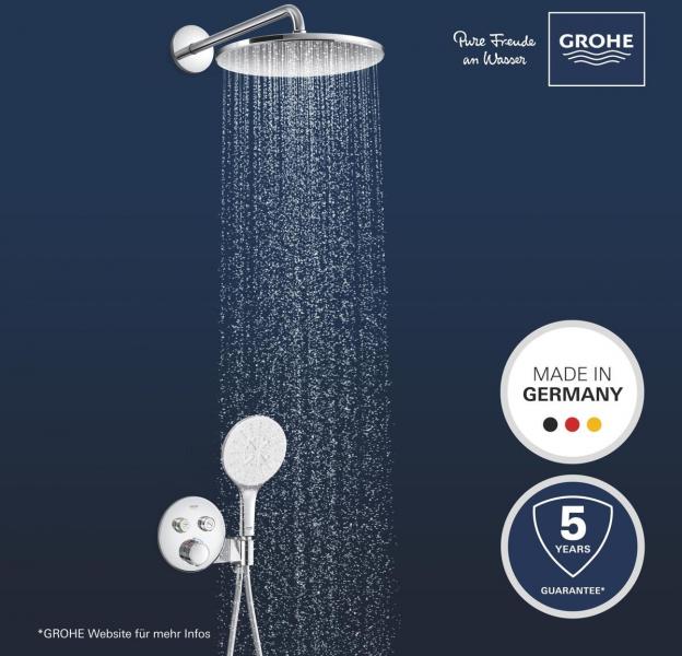 GROHE Precision Smartcontrol Duschsystem, Quickfix, Unterputz, mit Vitalio Rain Mono 310, chrom (34877000)