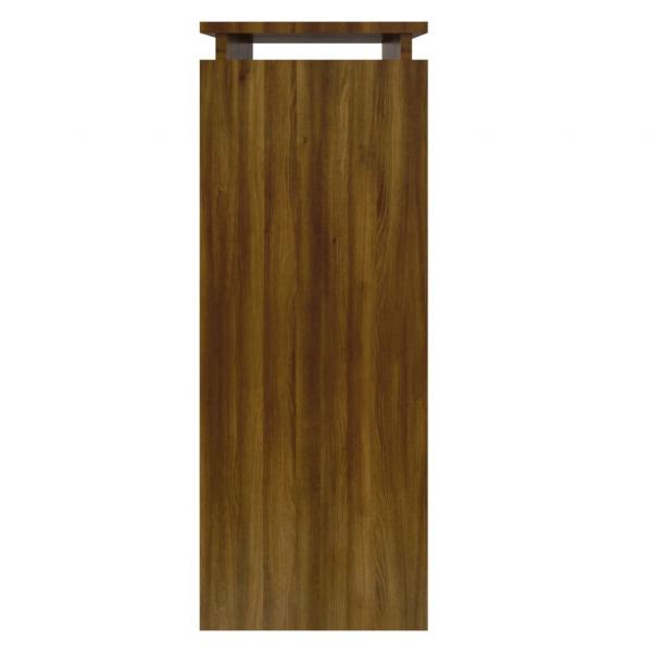 Konsolentisch Braun Eichen-Optik 80x30x80 cm Holzwerkstoff