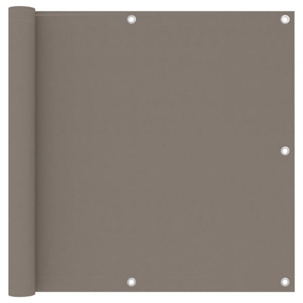 ARDEBO.de - Balkon-Sichtschutz Taupe 90x500 cm Oxford-Gewebe