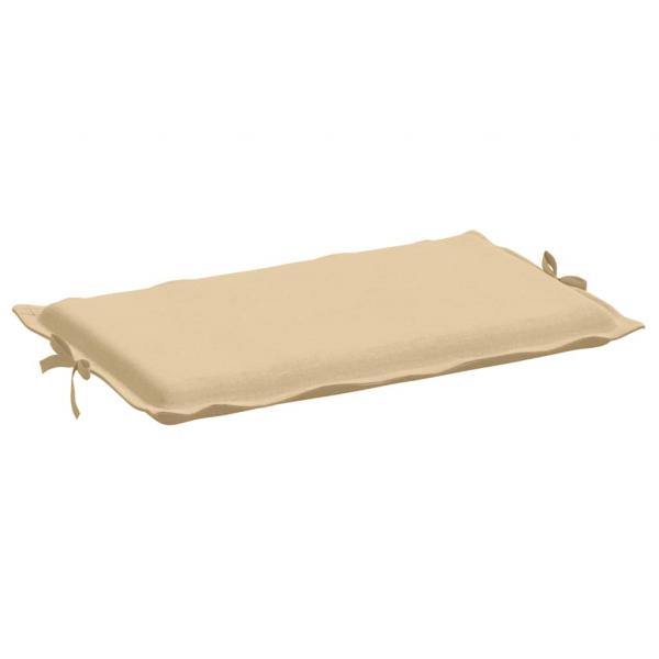 Sonnenliegen-Auflage Melange Beige 186x58x3 cm Stoff