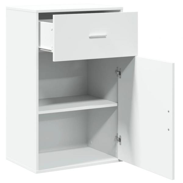 Beistellschrank Weiß 56,5x39x90 cm Holzwerkstoff