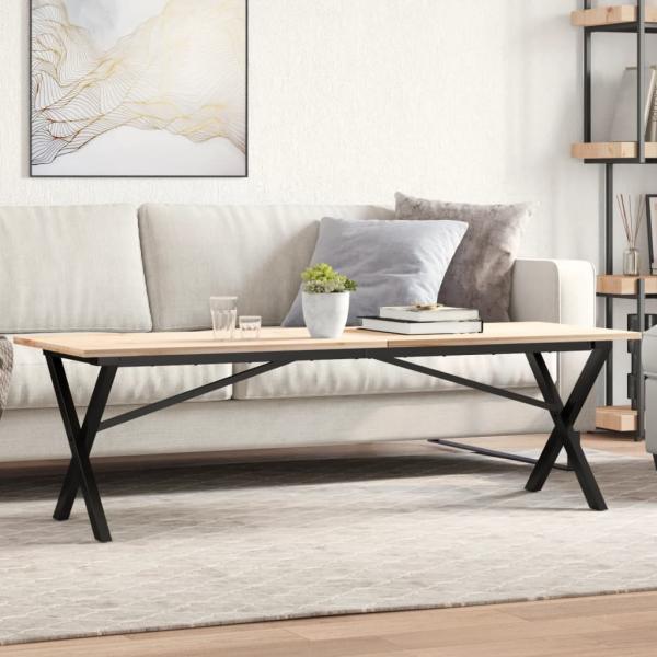 ARDEBO.de - Couchtisch-Gestell in X-Form 140x30x43 cm Gusseisen