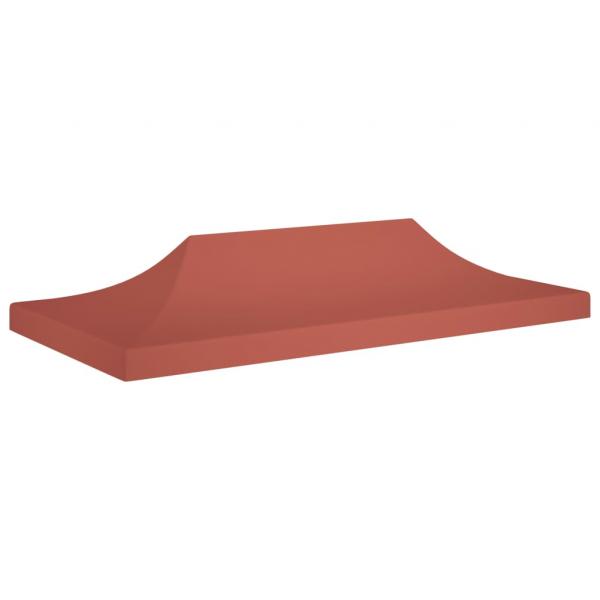 ARDEBO.de - Partyzelt-Dach 6x3 m Terrakotta-Rot 270 g/m²